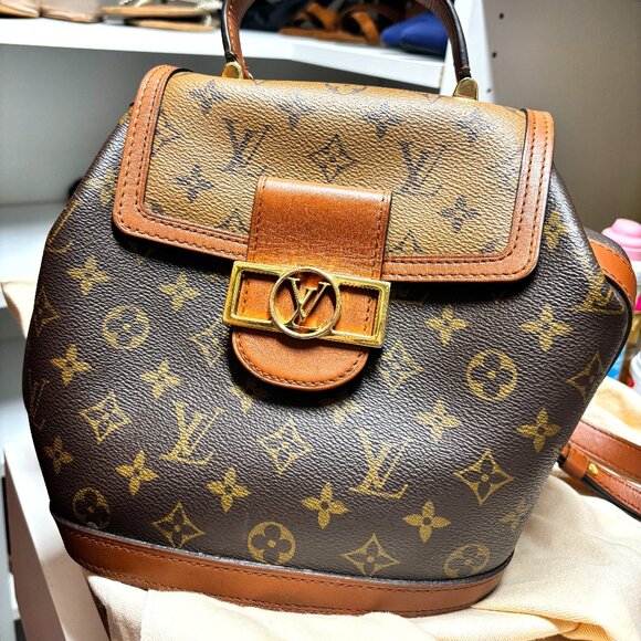 Louis Vuitton Handbags - Authentic Louis Vuitton Dauphine Mini Backpack (M45142)
